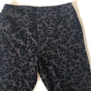 $5 SALE Xhilaration Floral Velour Leggings